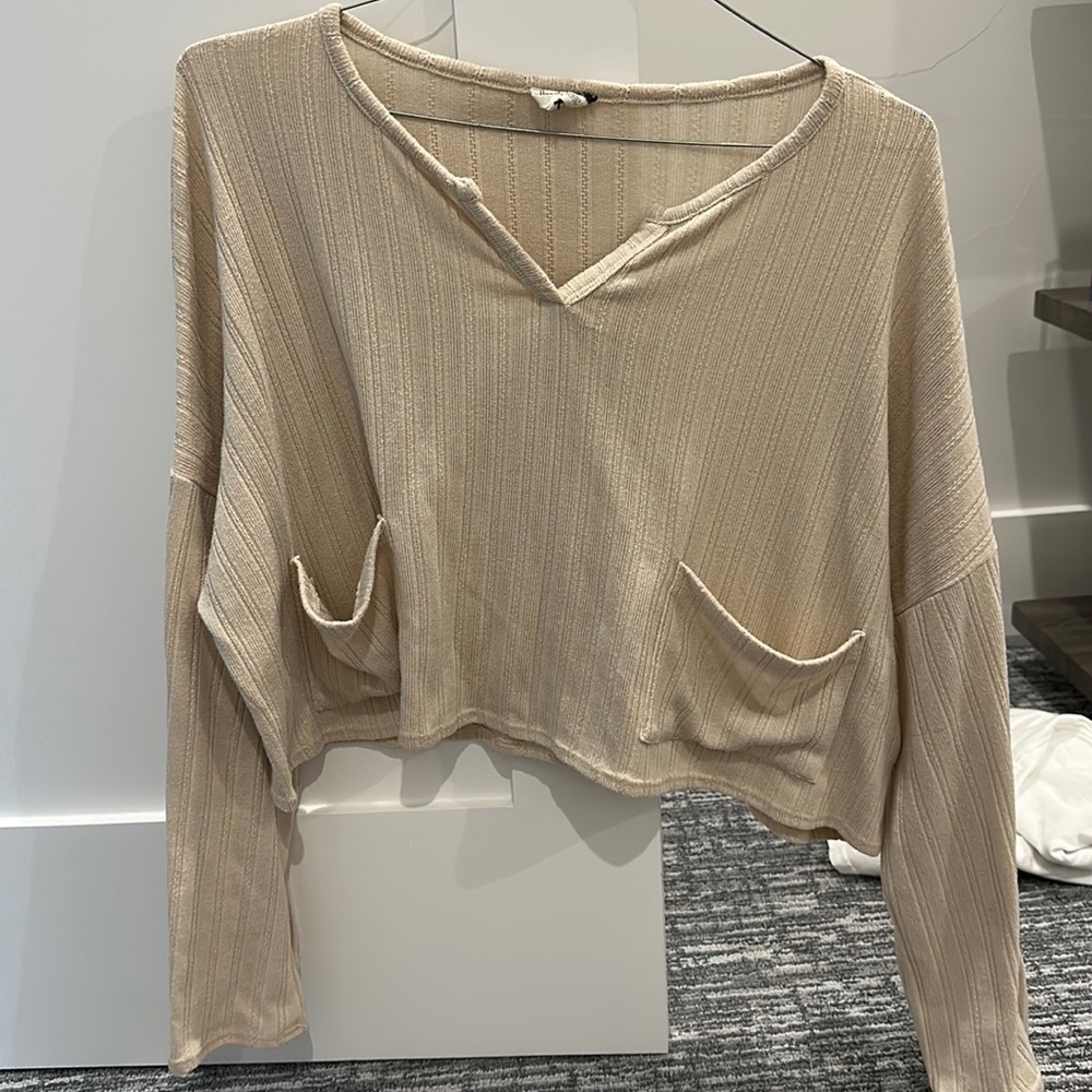 Cream colored long sleeve